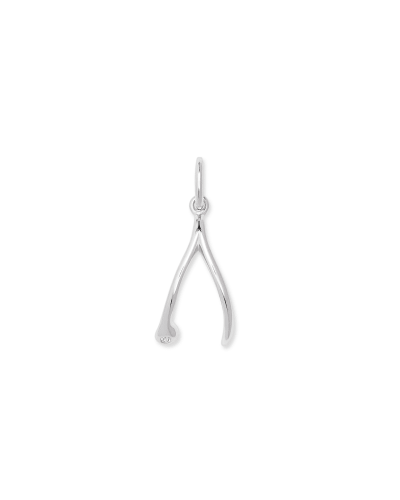 Wishbone Charm in Sterling Silver image number 0